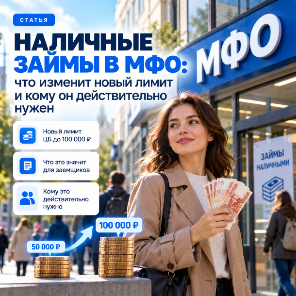 Наличные займы в МФО: что изменит новый лимит и кому он действительно нужен