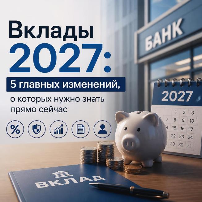 Вклады 2027: 5 главных изменений, о которых нужно знать прямо сейчас