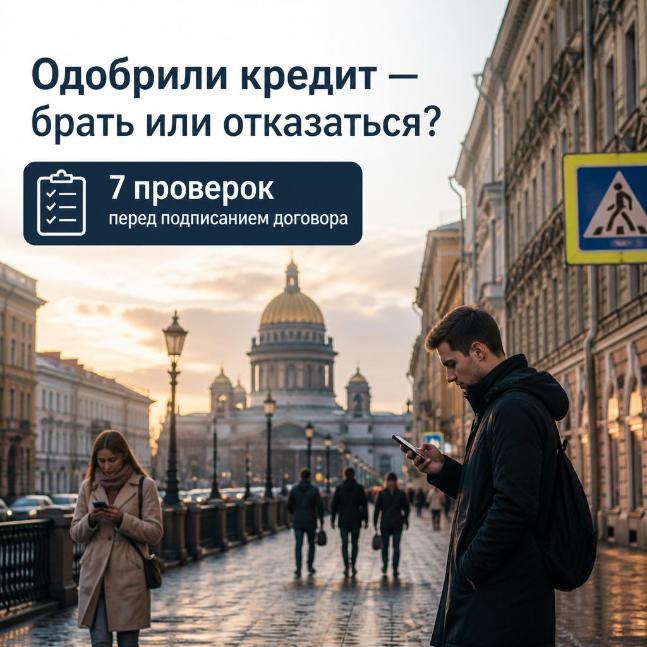 Одобрили кредит — брать или отказаться? 7 проверок перед подписанием договора