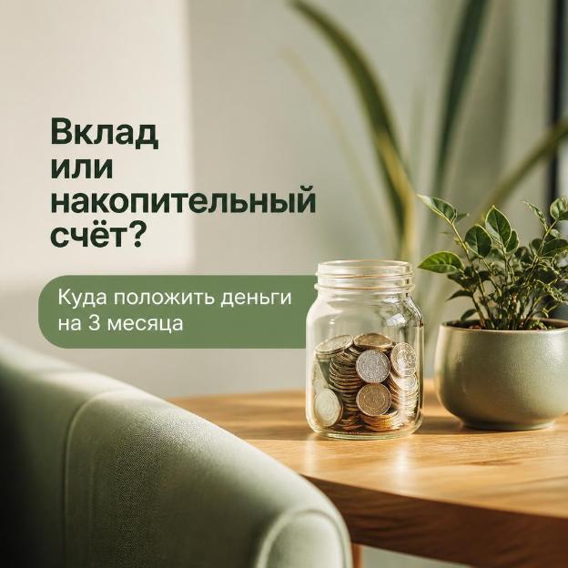 Куда положить деньги на 3 месяца: вклад или накопительный счёт