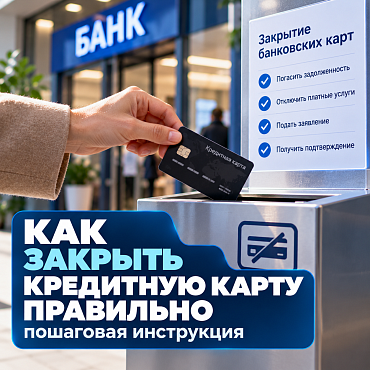 Как закрыть кредитную карту правильно инструкция