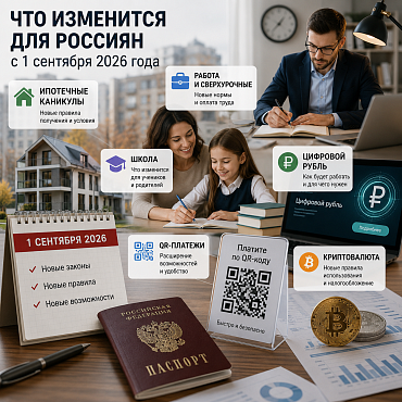 Что изменится для Россиян с сентября 2026 года выплаты, работа, ипотека
