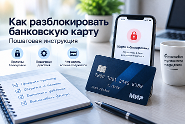 Как разблокировать банковскую карту: пошаговая инструкция