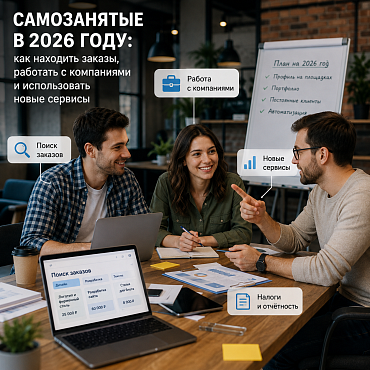 Самозанятые в 2026 году работа, заказы и новые сервисы