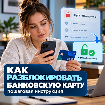 Как разблокировать банковскую карту пошаговая инструкция